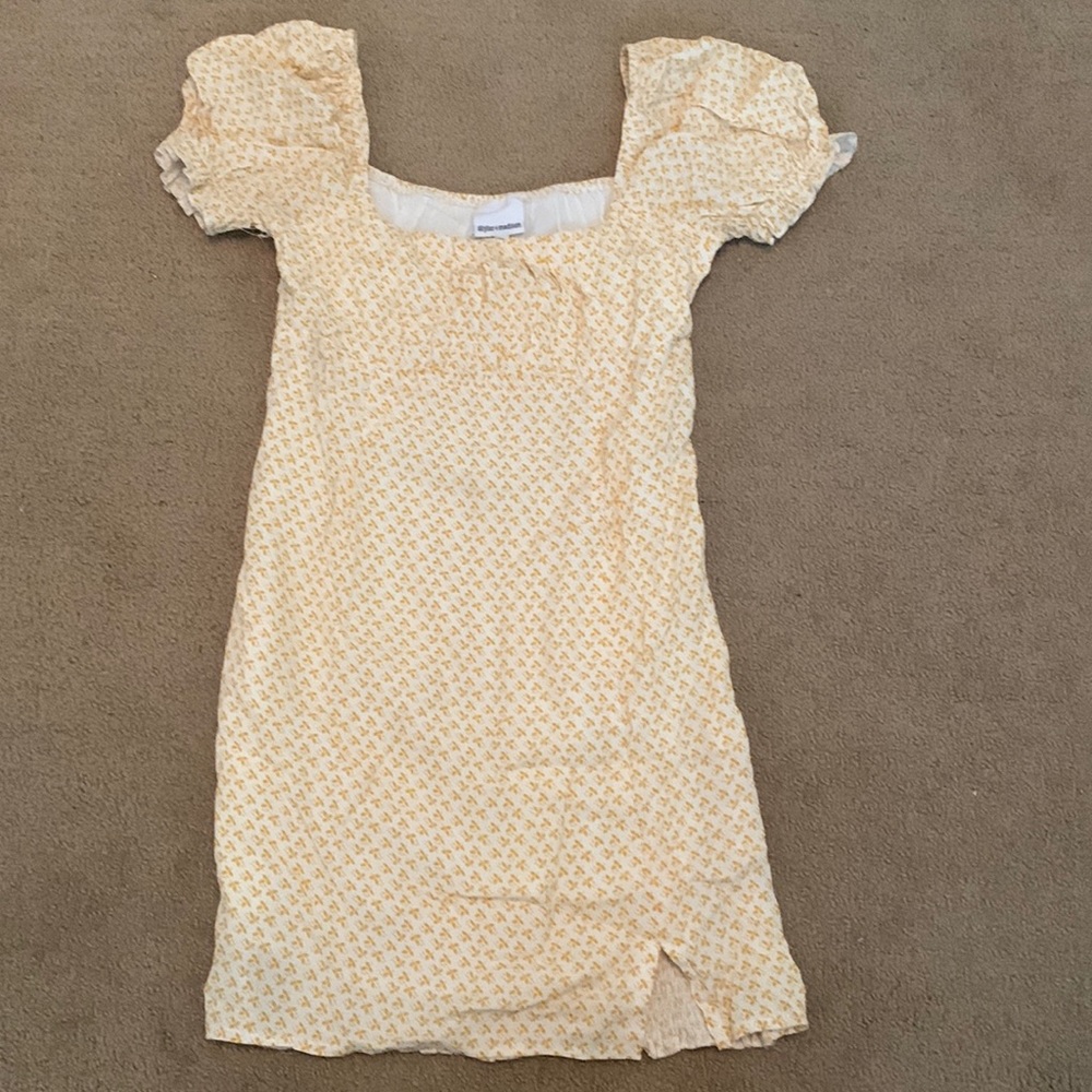 Skylar + Madison yellow mini dress